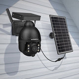INQMEGA 4G Solar Camera Or WiFI 3MP  Solar Panel Battery Security Camera Outdoor PTZ CCTV Camera Smart Security Monitor Camera