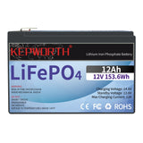 LiFePO4 Lithium Batterie mit USB und Bluetooth, 12V 300Ah Eingebautes 100A BMS Max 2560W Lastleistung und 3840Wh Energie, Max 15000 Tiefzyklen und 7 Jahre Lebensdauer Perfekt für Off-Grid, Wohnmobil, Solaranlage