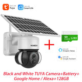 INQMEGA 3MP TUYA Solar Surveillance Camera Wireless Outdoor Camera Solar Panel with Battery Included External WIFI Alelxa Cam