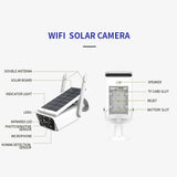 Globul CA008 Solar Camera 3MP Battery Powered WiFi IP Camera Outdoor Wireless 4MP Surveillance Security Camera Waterproof IP66 CCTV PIR