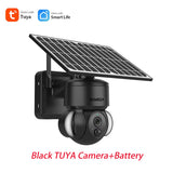 INQMEGA 3MP TUYA Solar Surveillance Camera Wireless Outdoor Camera Solar Panel with Battery Included External WIFI Alelxa Cam