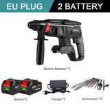 Brushless Electric Impact Dril Hammer Handheld  Multifunction Rotary Rechargeable Power Tool For Makita 18V Battery