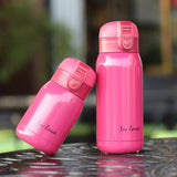 Water Bottle with New Wide Handle Straw Lid, Wide Mouth Vacuum Insulated 18/8 Stainless Steel, 32 oz, Gradient Mint + Pink + Purple