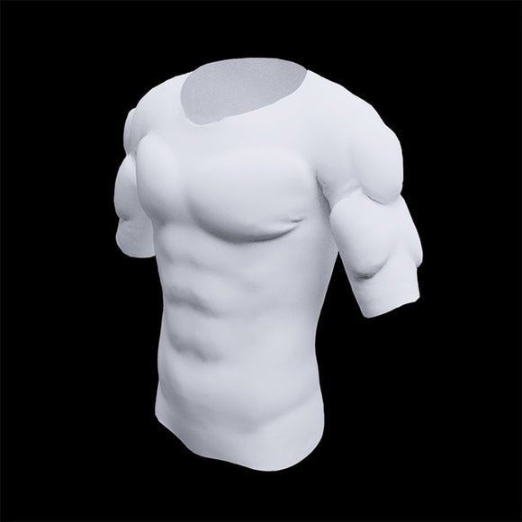 Hidden Muscles In A T-shirt And Antiperspirant Fake Muscle T-shirt - Free Shipping