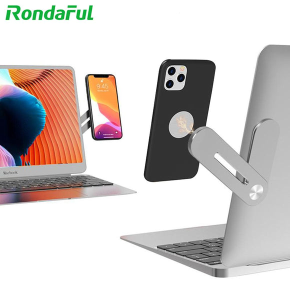 Free Shipping Mini Laptop Holder Magnetic Cell Phone Clip for xiaomi mi 9 Monitor Mount Dual Screen Display for iPhone 11 Mobile Accessories Mobile