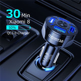 4 Ports USB Car Charge 48W Quick 7A Mini (Super fast Charge) For iPhone/Xiaomi/Huawei/Samsung ,Car Mobile Charger Adapter