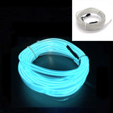 (Free Shipping) Car EL Wire LED Light Interior Ambient LED Strip Neon Lighting Garland Wire Rope Tube  Decoration Flexible Tube Colors Auto Led