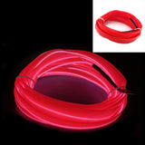 (Free Shipping) Car EL Wire LED Light Interior Ambient LED Strip Neon Lighting Garland Wire Rope Tube  Decoration Flexible Tube Colors Auto Led