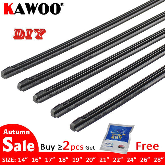 (Free Shipping) KAWOO Car Vehicle Insert Rubber strip Wiper Blade (Refill) 8mm Soft  1pcs Accessories windscreen wiper