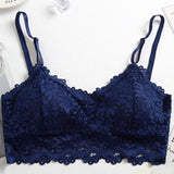 Sexy Lace Bralette Tube Tops Bandeau Summer Women Lace Bra Tanks Crop Tops Bandeau Girl Underwear Solid Color Camisole Hot Sale Free Shipping