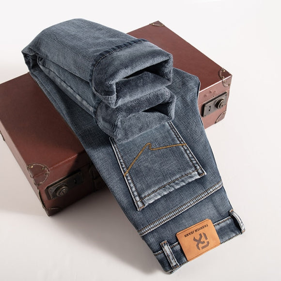 Herren Jeans GCM2 Original Fit, Original Fit Men's Jeans Classic Style Business Casual Regular Fit Thicken Stretch Denim Pants Male Brand Trousers