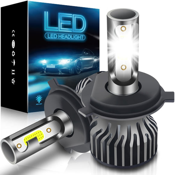 (Free Shipping) H4 H7 LED Headlight Bulb 16000LM 72W H1 H11 Car headlamp Mini Canbus 3000K 4300K 6000K 8000K Auto Fog Light 9005 9006 HB4 9012