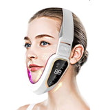 HSKOU Facial Lifting Device LED Photon Therapy Facial Slimming Vibration Massager Double Chin V-shaped Cheek Lift Face