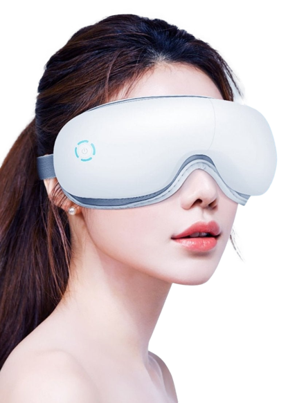 HSKOU Eye Massager 4D Smart Airbag Vibration Eye Health Care Device  Heating Bluetooth Music Relieve Fatigue And Dark Circles