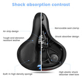 Rubber Bike Saddle Dual Shock Absorbing Mountain Bicycle Cushion MTB Pad Comfortable Breathable Hollow MTB Road Seat(FREE SHIPING)