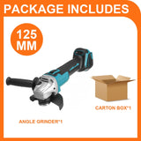 Free Shipping Electric Brushless Cordless Impact Angle Grinder 800W Polishing Grinding Machine Rechargeable Power Tools for 18V Makita Battery