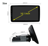 10.1 Inch Rotatable 1 Din Car Radio for Universal Car Stereo 1DIN Video Multimedia Player Voice Control Autoradio 360 Rotation