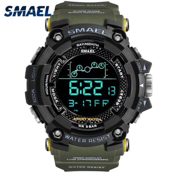 (Free Shipping) wristwatch G6 Mens Watch Military Water resistant SMAEL Sport watch Army led Digital wrist Stopwatches for male 1802 relogio masculino Watches