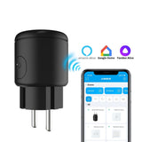 Smart Wifi Plugs 16A Wireless Socket Movable,APP Intelligent Control,Electricity Monitoring Inductive,Countdown