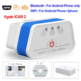 (FREE SHIPPING) Auto  iCar2 obd2 bluetooth scanner ELM327 V2.2 obd 2 wifi icar 2 car tools elm 327 for android/PC/IOS code reader