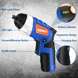 (FREE SHIPPING) Electric screwdriver Rechargable 3.6V Cordless Screwdriver 1300mAh straight and pistol style