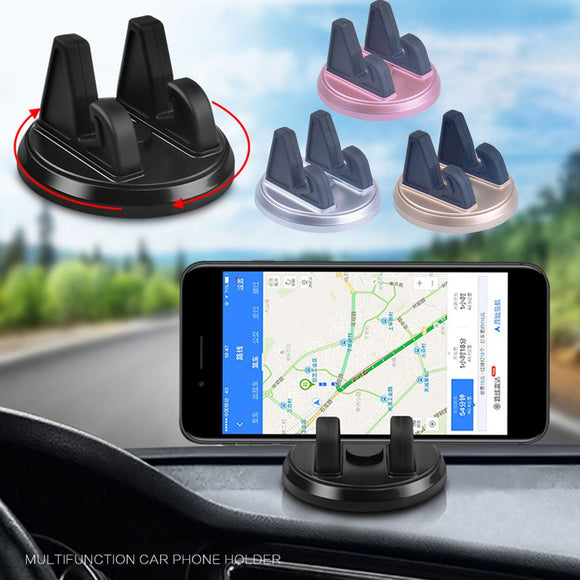 Free Shipping 360 Degree Car Phone Holder Soft Silicone Anti Slip Mat Mobile Phone Mount Stands Support Car GPS Dashboard Bracket Mobile