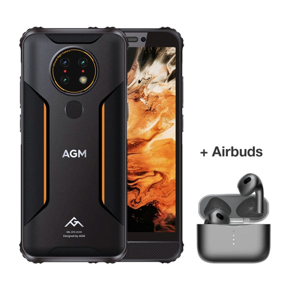 AGM Free Shipping  H3 IP68/IP69K Waterproof Rugged Phone Night Vision Celular 5.7 5400mAh Smartphone Android 11 NFC Mobile Phone Front Speaker
