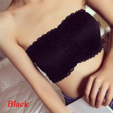 Lace Wrapped Chest Lace Underwear Females Women Brassiere Sexy Lace Tube Top Bra Sexy Prevent Exposed Free Shipping