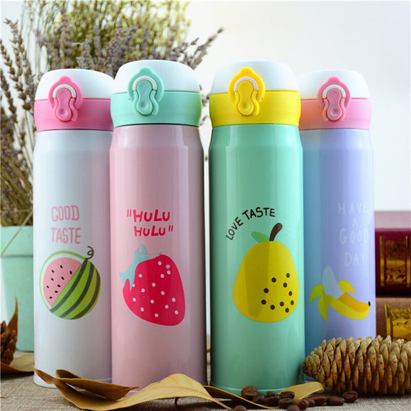 450ml Tea Coffee Mug Water Bottle Vacuum Cup Thermos Stainless Steel Thermo cup Travel Drink Bottle Drinkware thermos for women